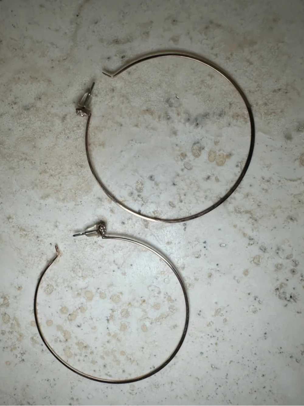 Michael Kors Thin Gold Hoop Earrings
